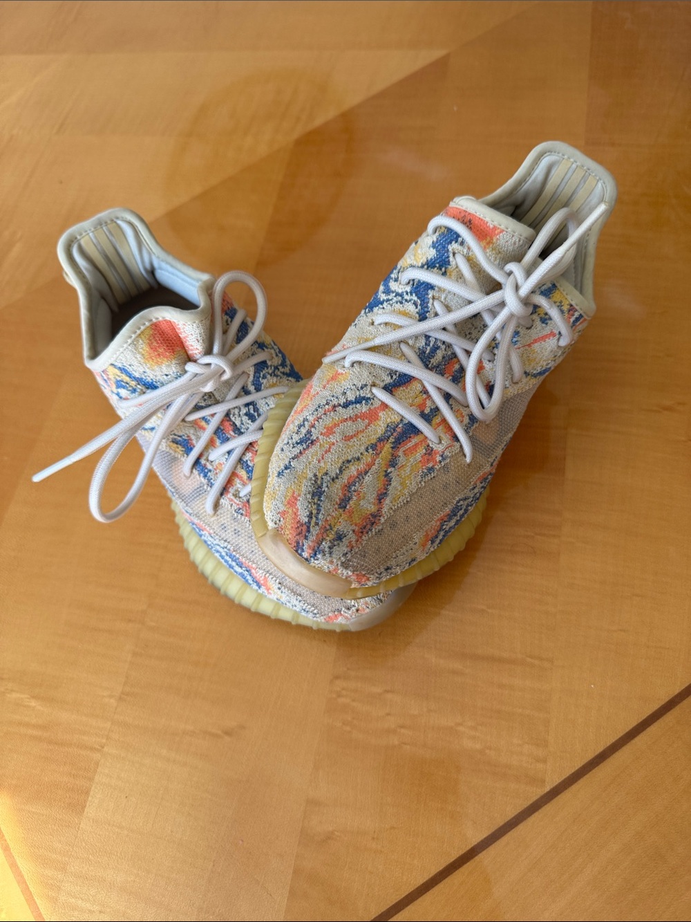 Yeezy Multicolor Knit Sneakers - Adidas Yeezy Style size 6,5